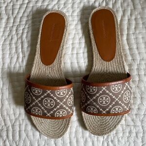 Tory Burch T Monogram Espadrilles - Slides